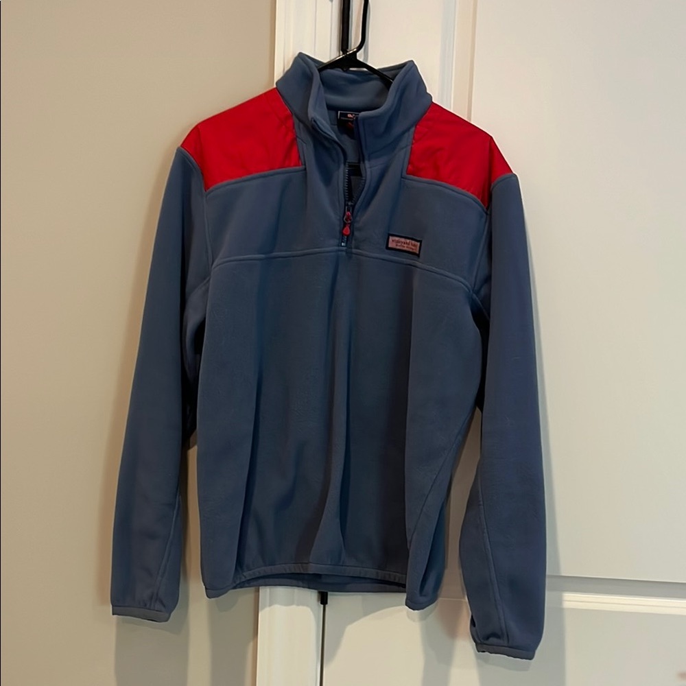 Vineyard Vines Red and Gray Jacket Cozy and Stylish